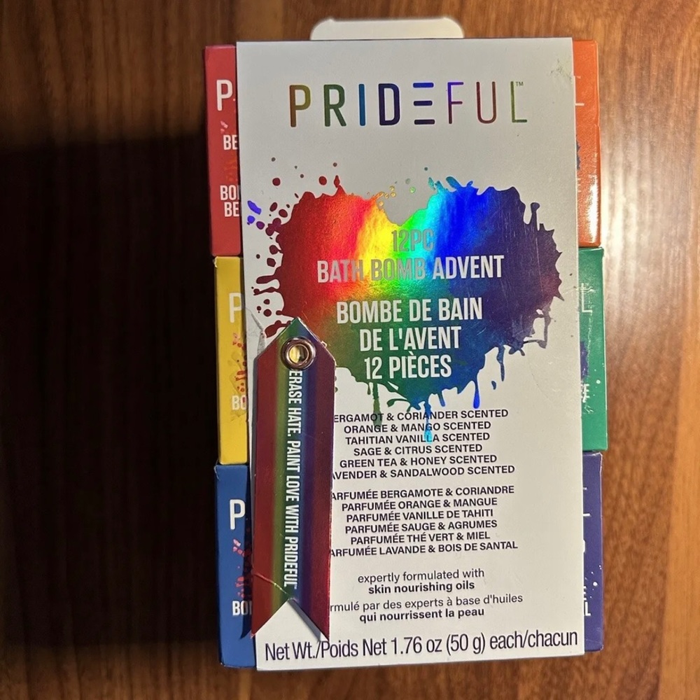 Prideful 12PC Bath Bomb "Erase Hate. Paint Love With Prideful"